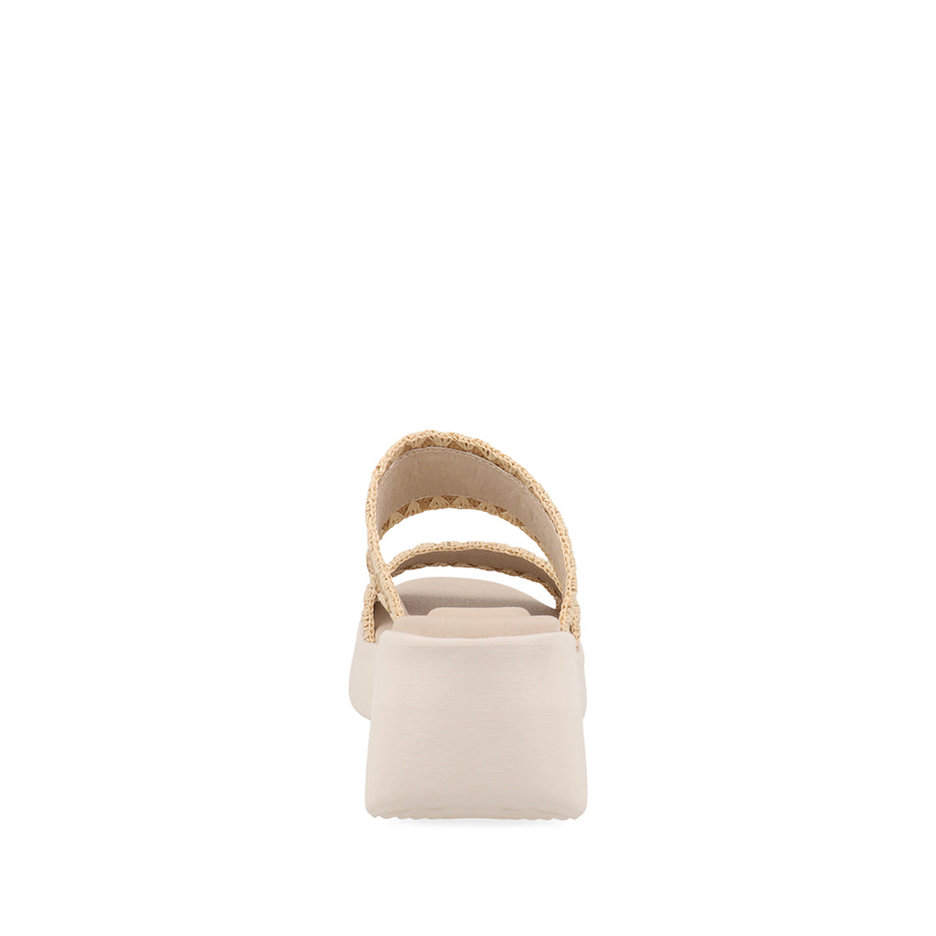 Sandalia Casual Trender color Cafe claro para Mujer con Detalles tejidos