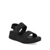 Sandalia Casual Trender color Negro para Mujer con detalles plateados
