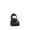 Sandalia Casual Trender color Negro para Mujer con detalles plateados
