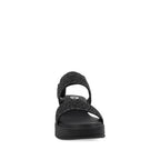Sandalia Casual Trender color Negro para Mujer con detalles plateados