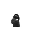 Sandalia Casual Trender color Negro para Mujer con detalles plateados