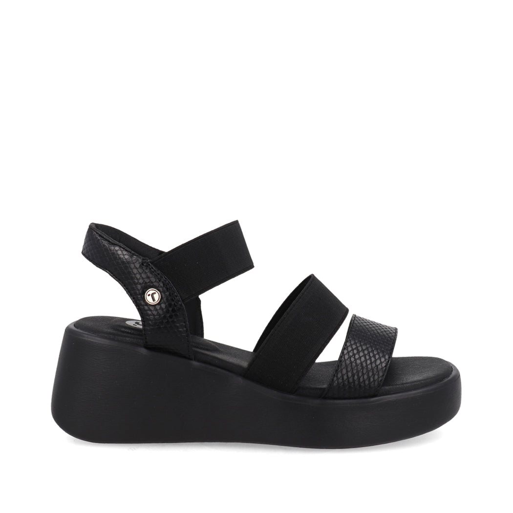 Sandalia Casual confort  Trender color Negro para Mujer