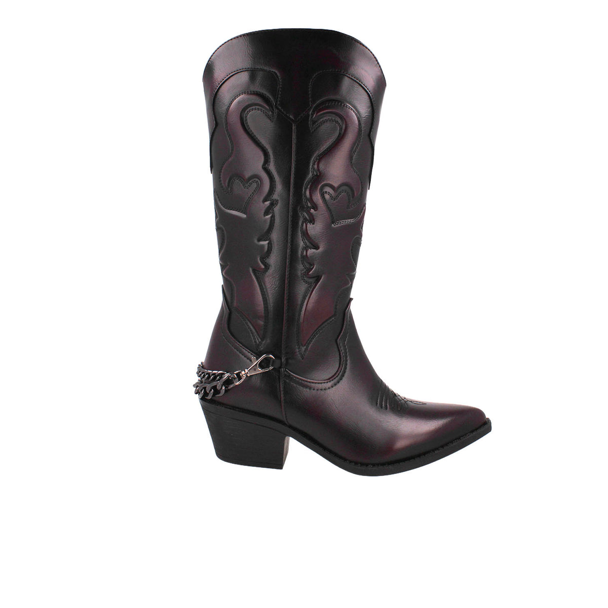 Bota Casual Trender color Vino para Mujer