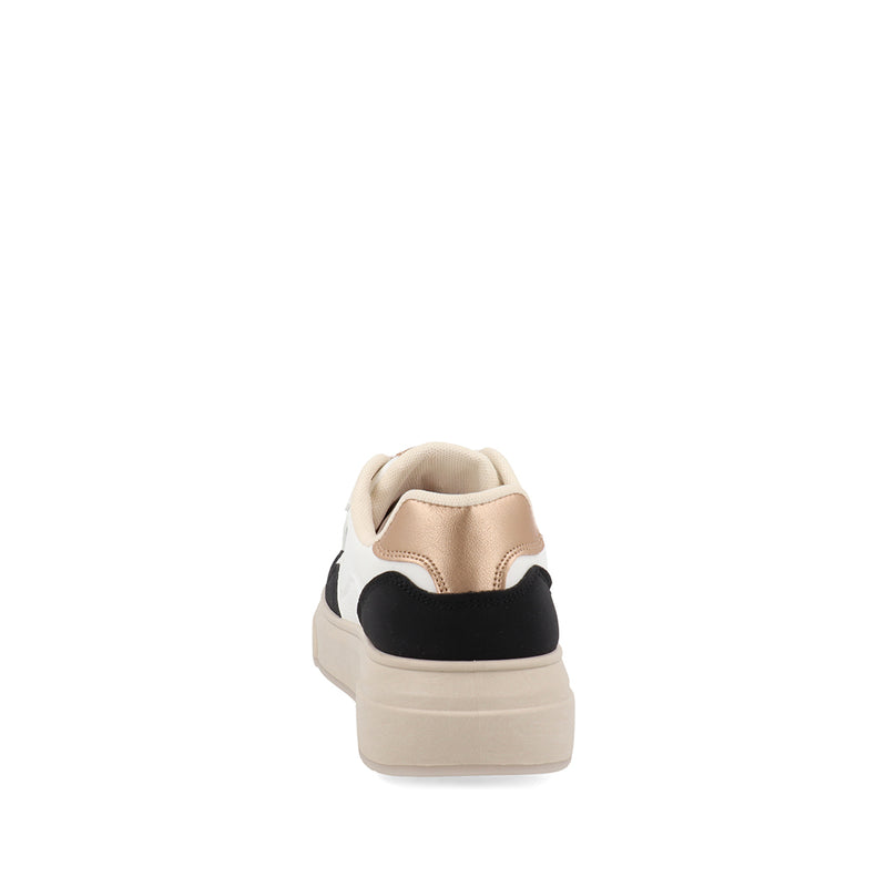Tenis Urbano Trender color Blanco con detalle Negro para Mujer