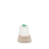 Tenis Urbano Trender color Blanco con detalle verde para Mujer