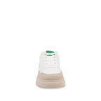 Tenis Urbano Trender color Blanco con detalle verde para Mujer