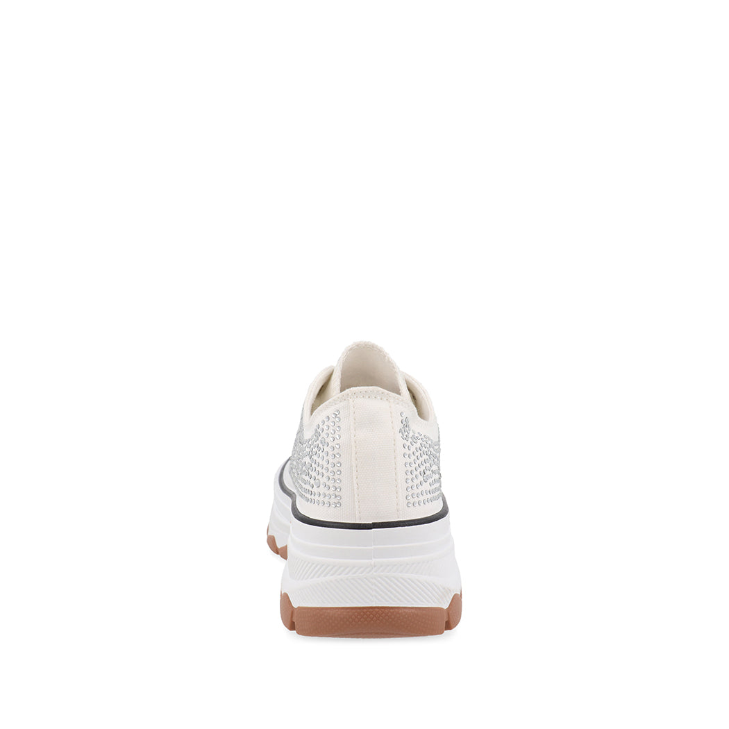 Tenis Urbano Trender color Blanco para Mujer con brillos