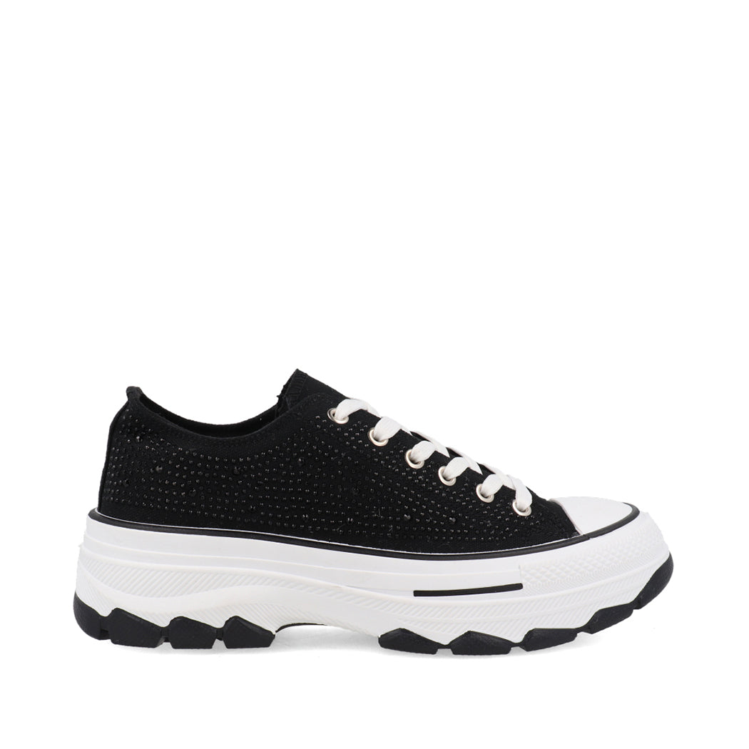 Tenis Urbano Trender color Negro para Mujer con Brillos
