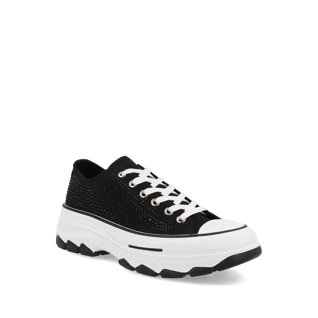Tenis Urbano Trender color Negro para Mujer con Brillos