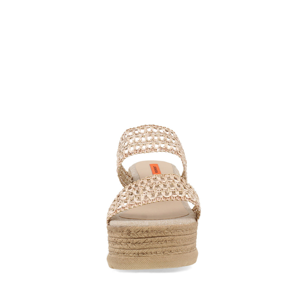 Sandalia Casual Trender color Camel para Mujer