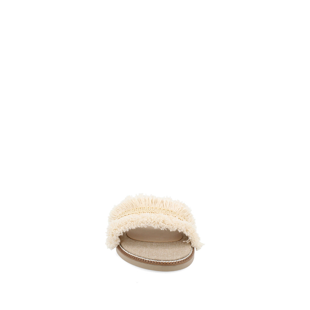 Sandalia Casual Trender color Hueso para Mujer