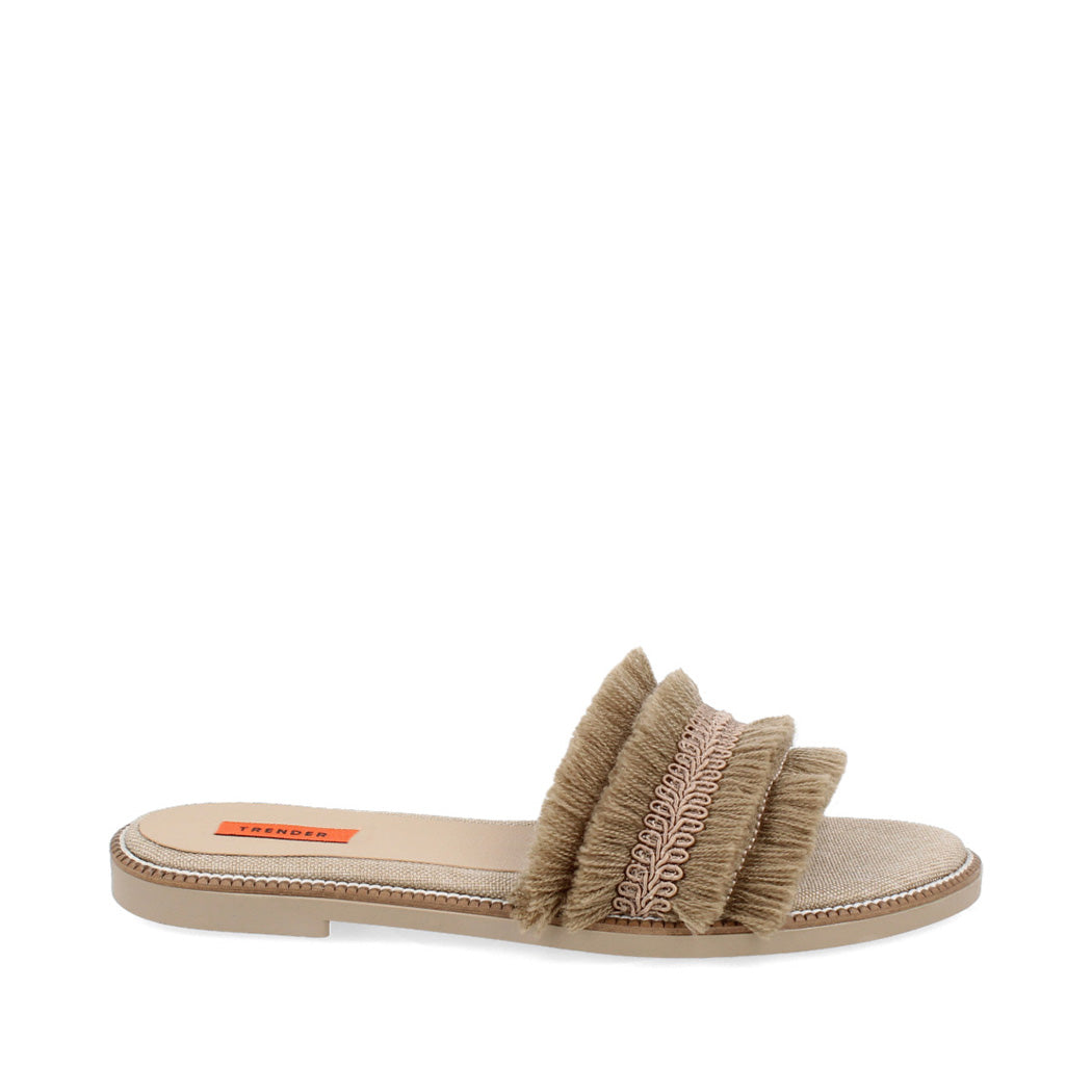 Sandalia Casual Trender color Cafe para Mujer