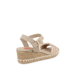 Sandalia Casual Trender color Oro para Mujer
