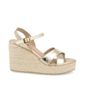 Sandalia Casual Trender color Oro para Mujer