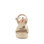 Sandalia Casual Trender color Oro para Mujer
