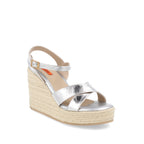 Sandalia Casual Trender color Plata para Mujer