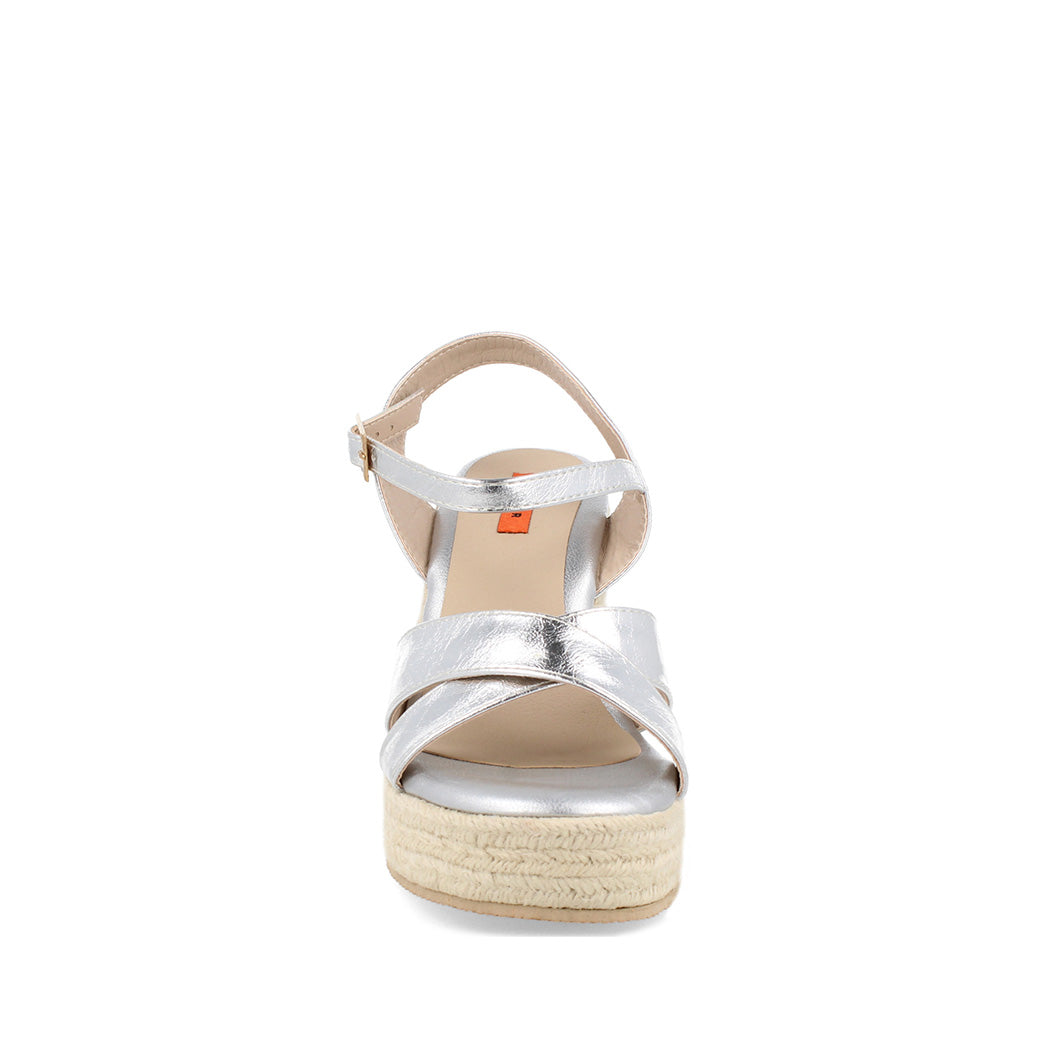 Sandalia Casual Trender color Plata para Mujer