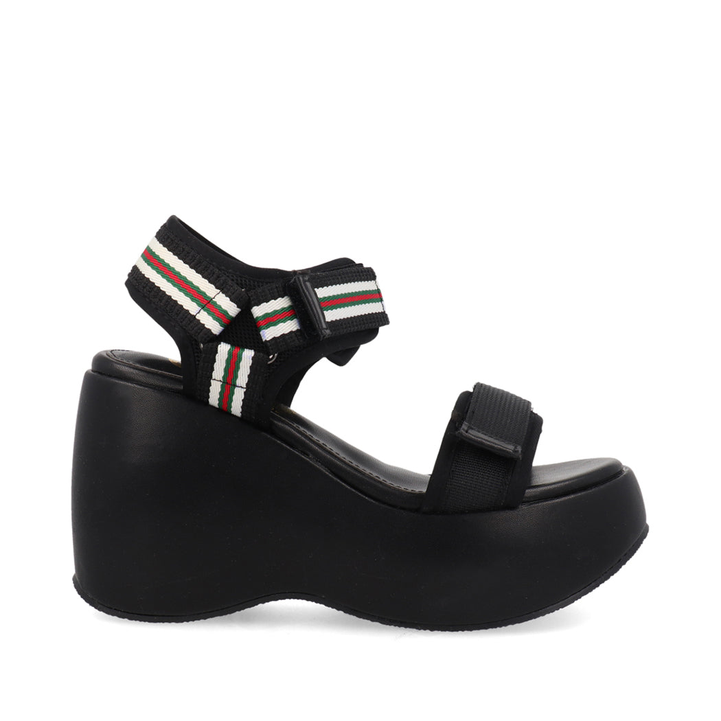 Sandalia Casual Trender color Negro para Mujer