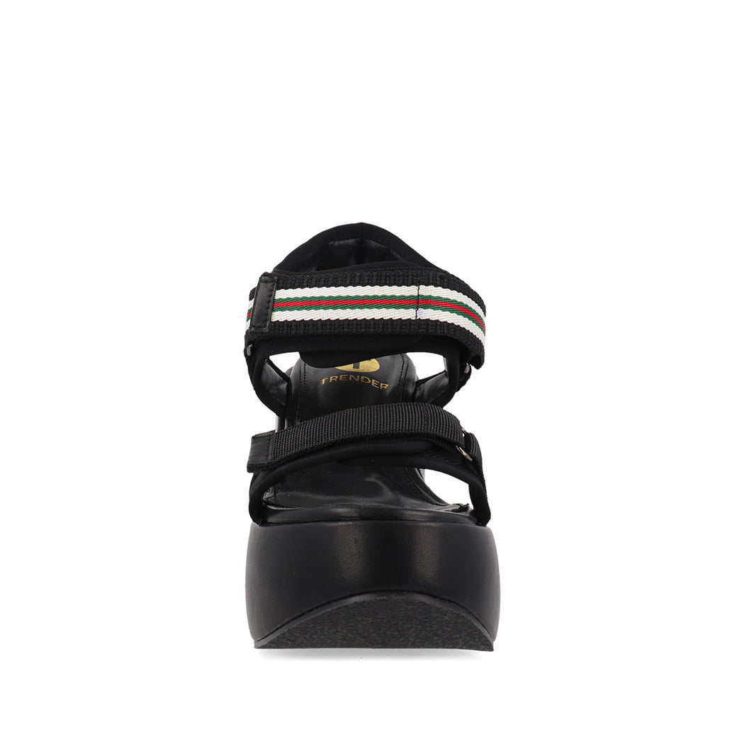 Sandalia Casual Trender color Negro para Mujer