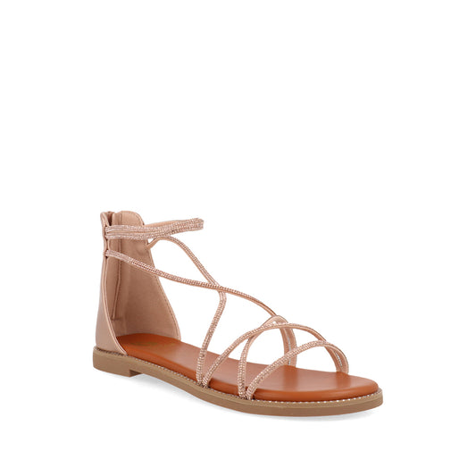 Sandalia Casual Trender color Oro Rosado para Mujer