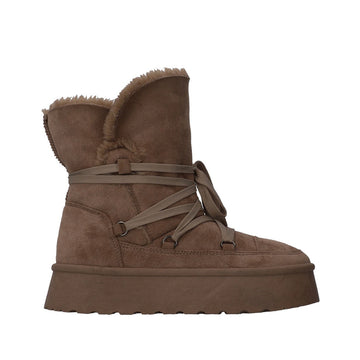 Botin Invernal Trender color Taupe para Mujer