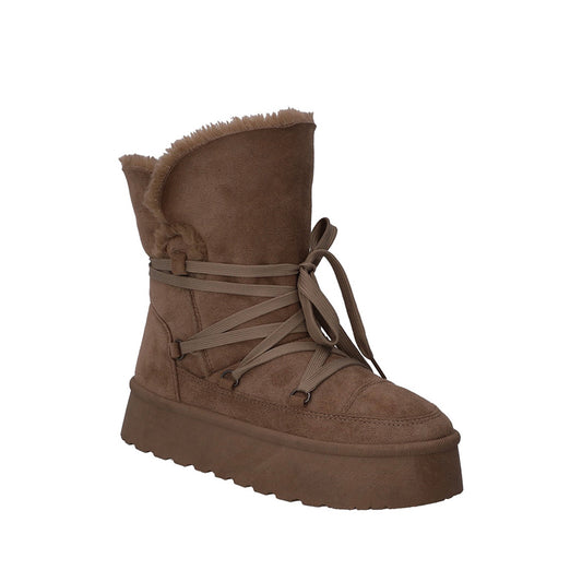 Botin Invernal Trender color Taupe para Mujer