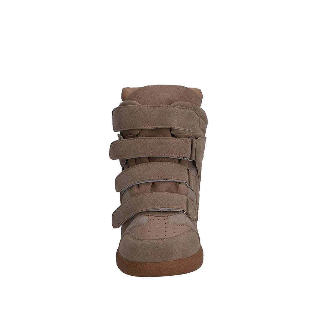 Tenis Casual Trender color Taupe para Mujer