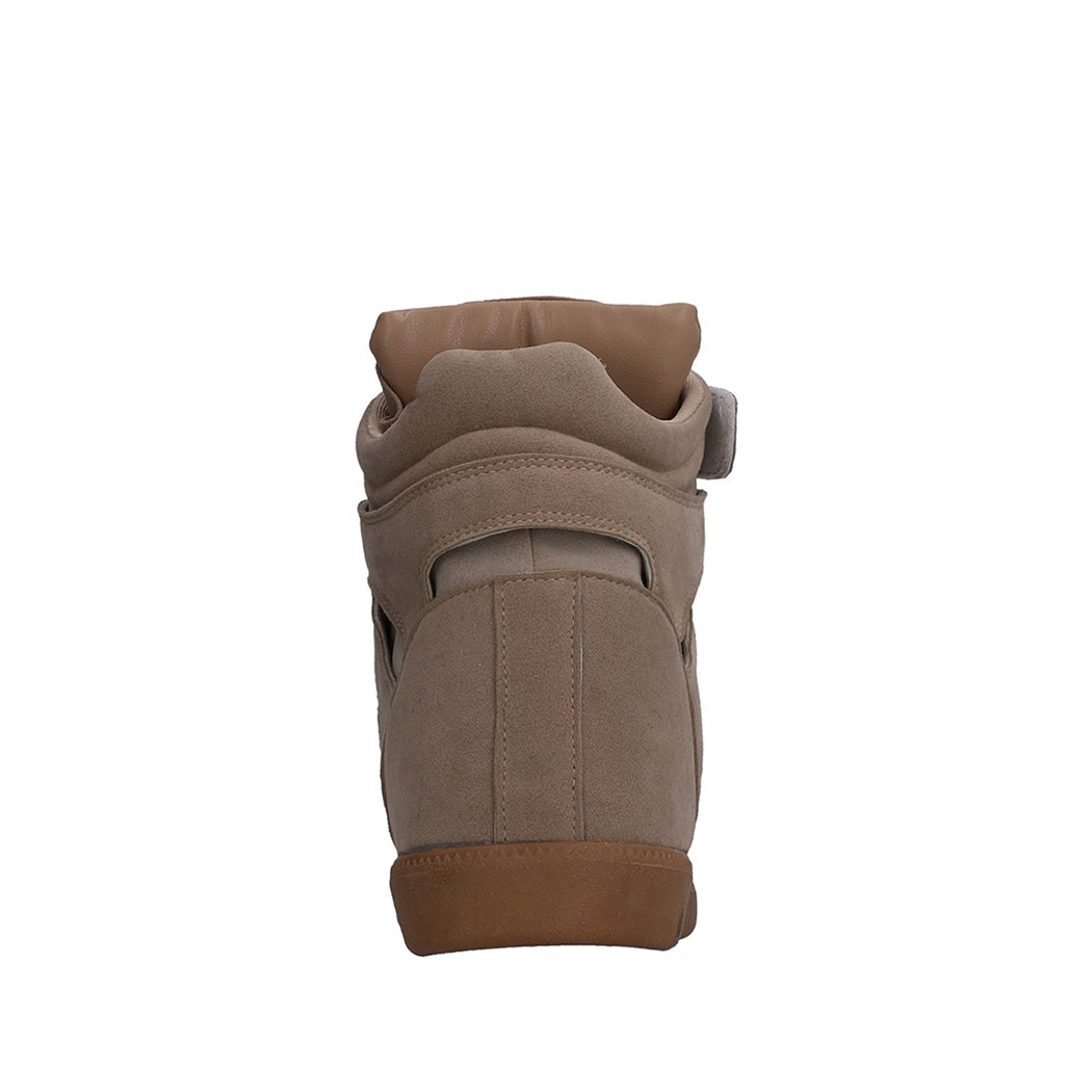 Tenis Casual Trender color Taupe para Mujer
