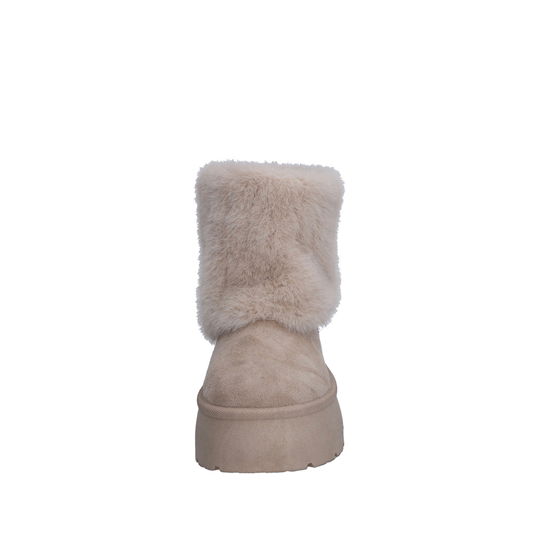 Botin Invernal Trender color Beige para Mujer