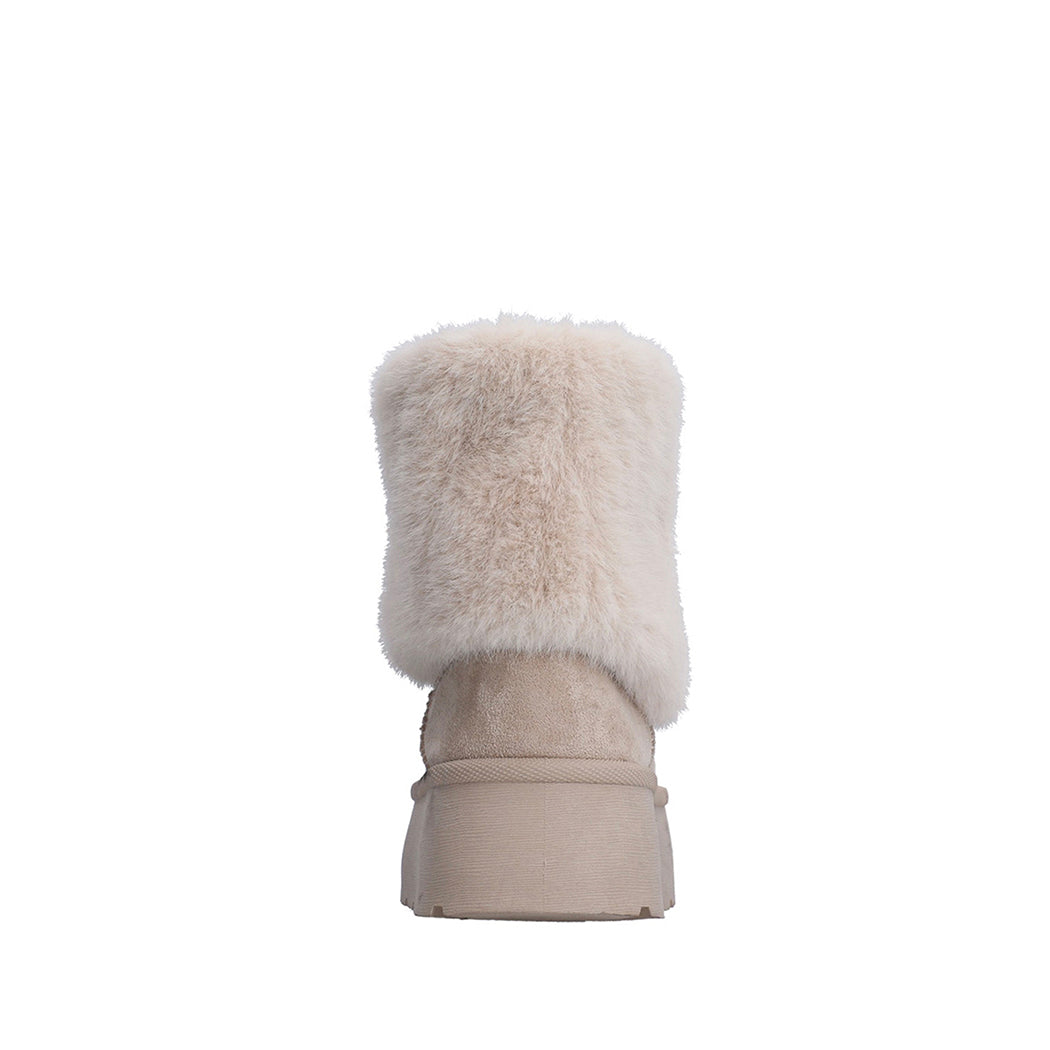 Botin Invernal Trender color Beige para Mujer
