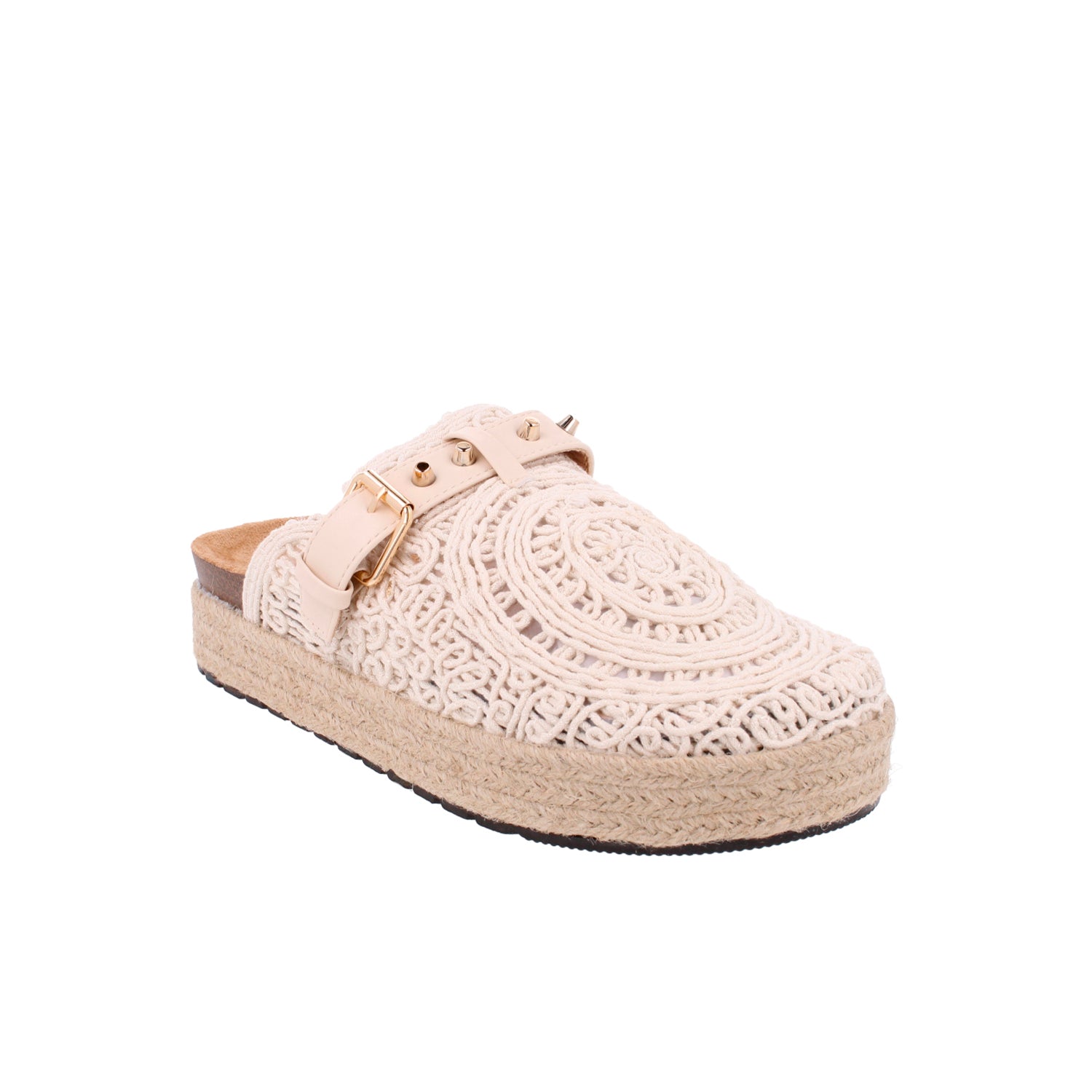 Sandalia Casual Trender color Beige para Mujer