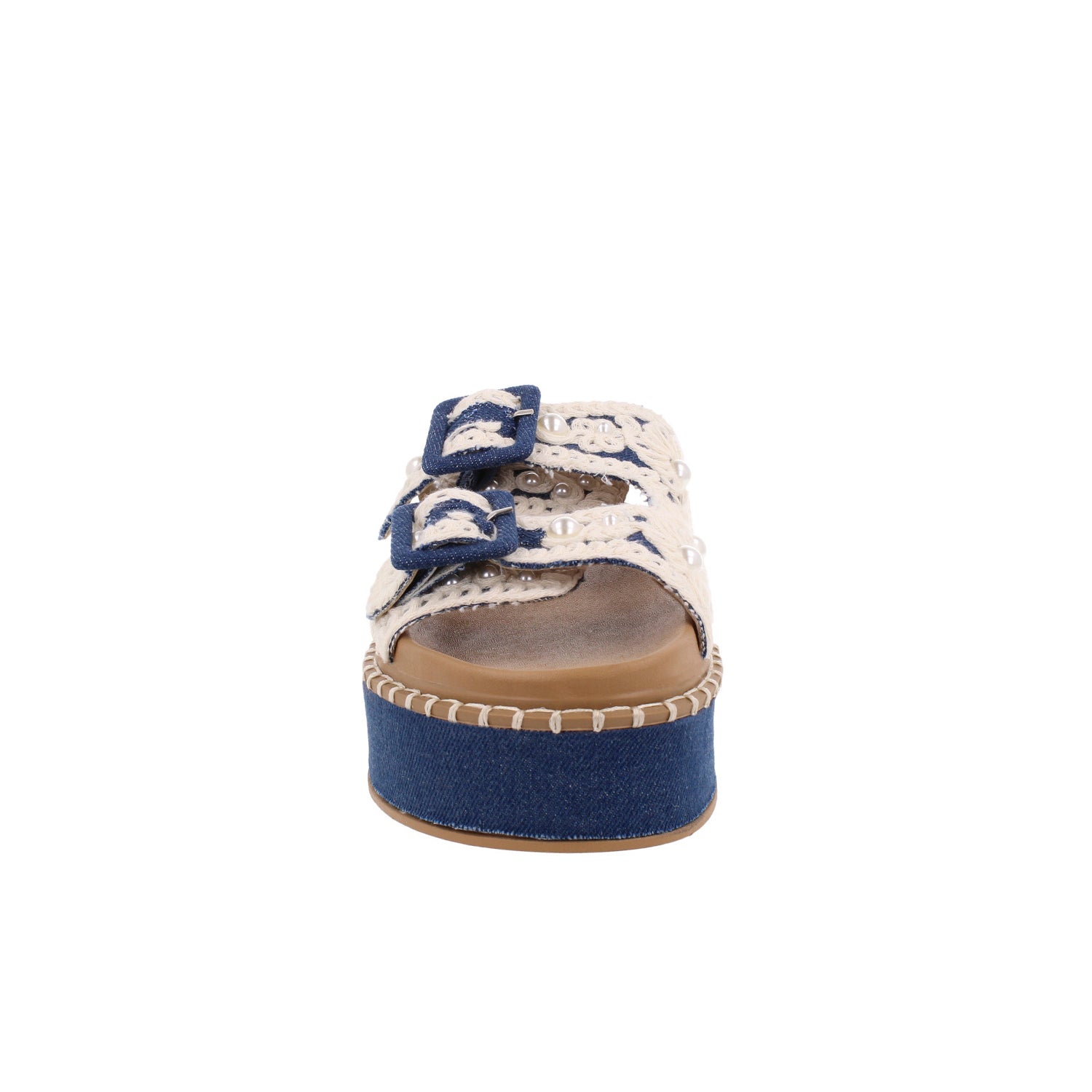 Sandalia Casual Trender color Azul para Mujer