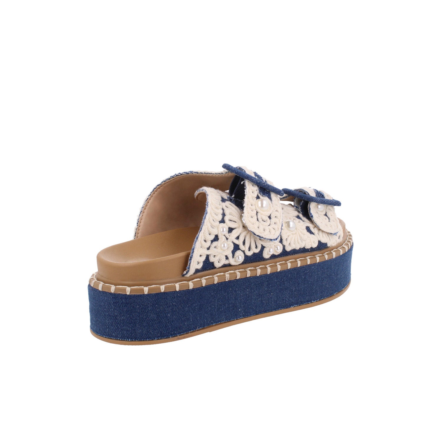 Sandalia Casual Trender color Azul para Mujer