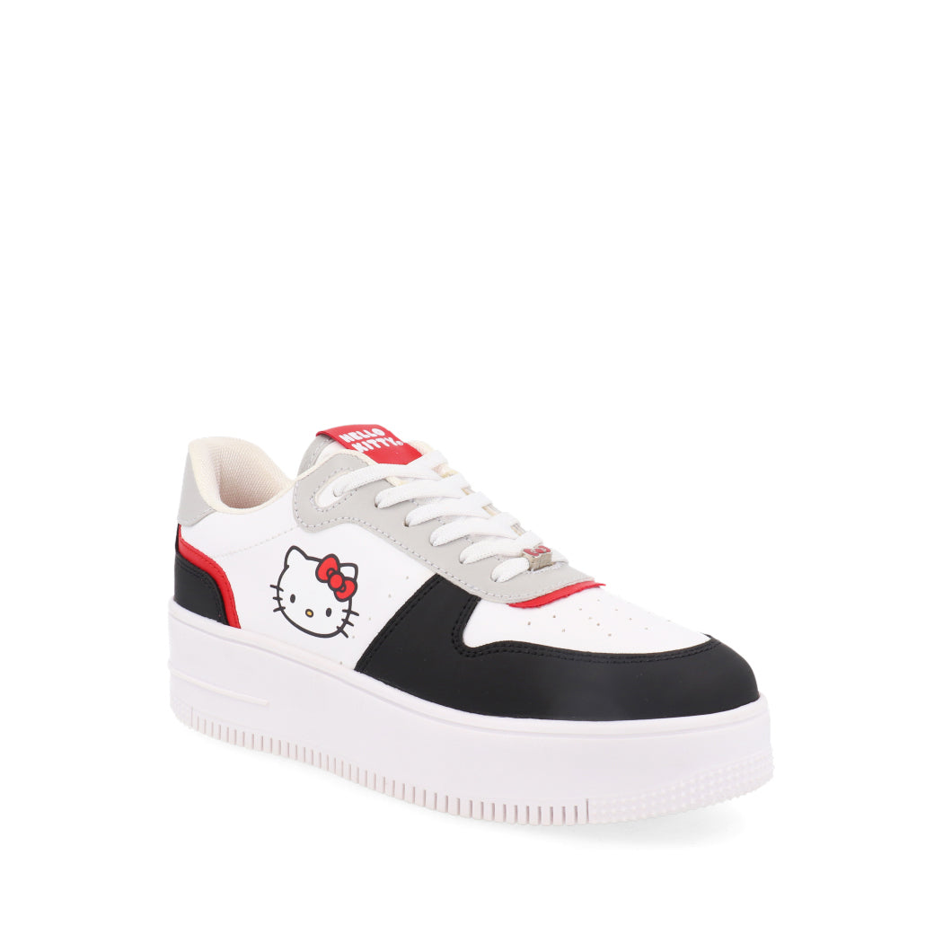 Tenis Urbano Trender  Hello Kitty color Blanco para Mujer
