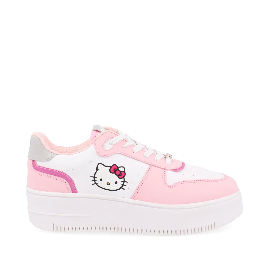 Tenis Urbano Trender Hello Kitty  color Rosa para Mujer