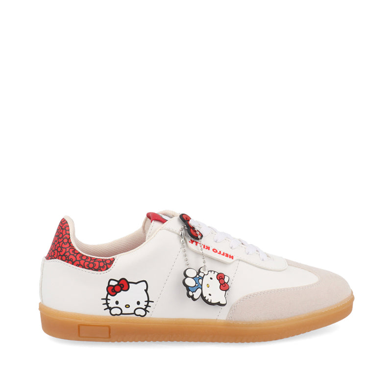 Tenis Urbano Trender de Hello Kitty BLanco con Accesorio  para Mujer