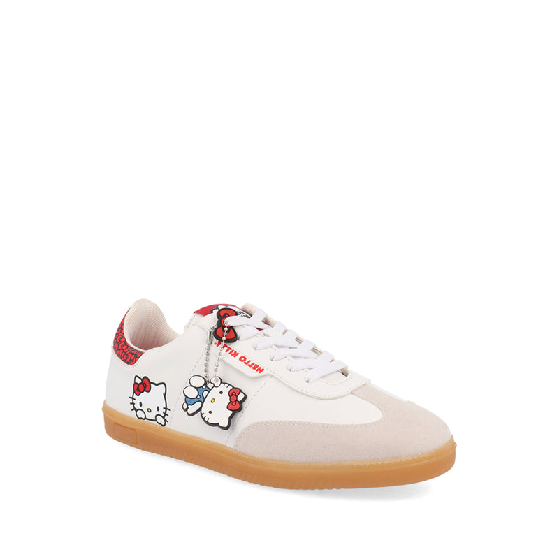 Tenis Urbano Trender de Hello Kitty BLanco con Accesorio  para Mujer