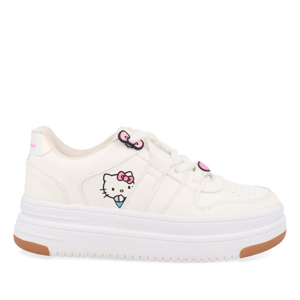 Tenis Urbano Trender color Latte de Hello Kitty para Mujer