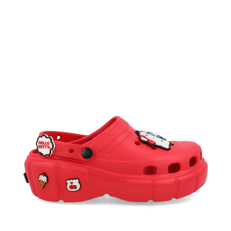 Sandalia Casual Trender de Hello Kitty color Rojo para Mujer