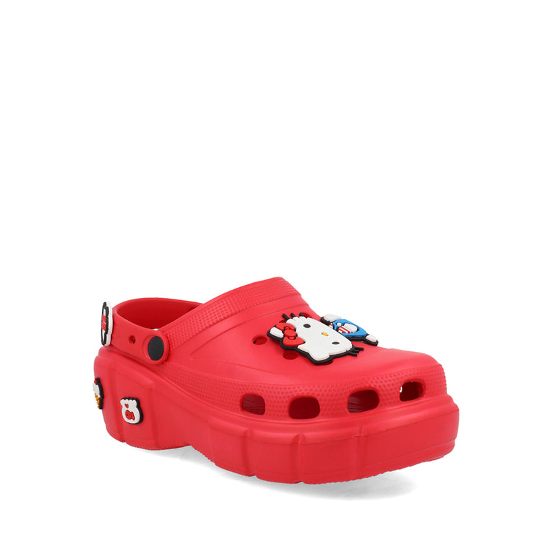 Sandalia Casual Trender de Hello Kitty color Rojo para Mujer