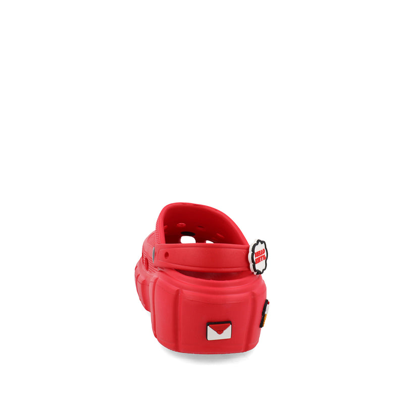 Sandalia Casual Trender de Hello Kitty color Rojo para Mujer