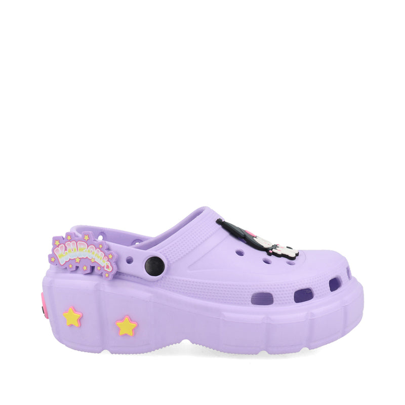 Sandalia Casual Trender color Lila para Mujer de Kuromi