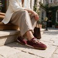 Tenis Casual Trender color Vino para Mujer