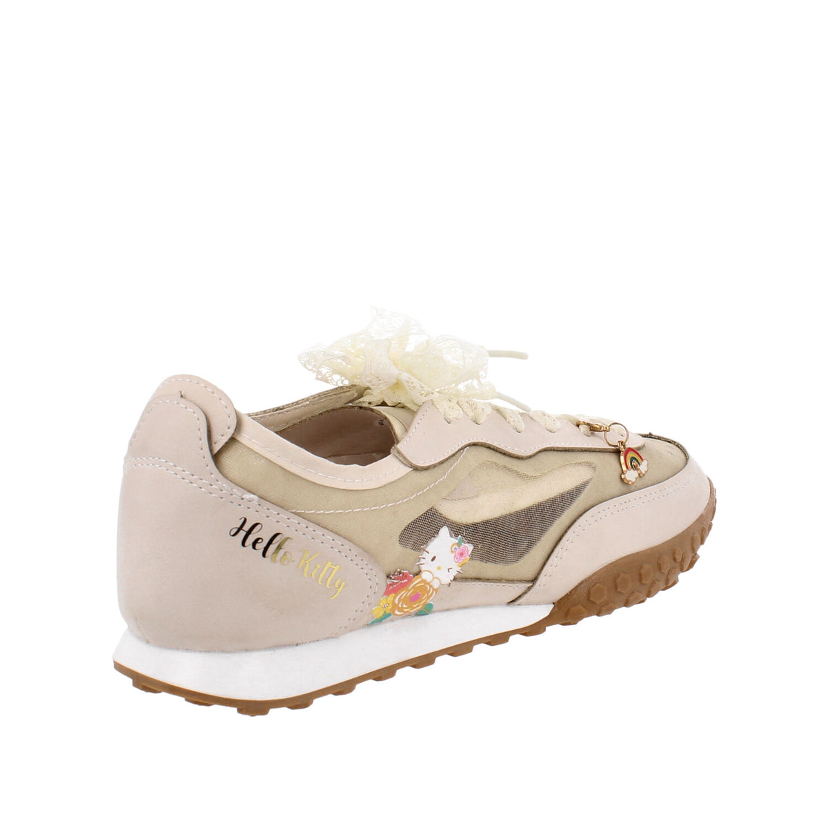 Tenis Casual Hello kitty color Latte para Mujer