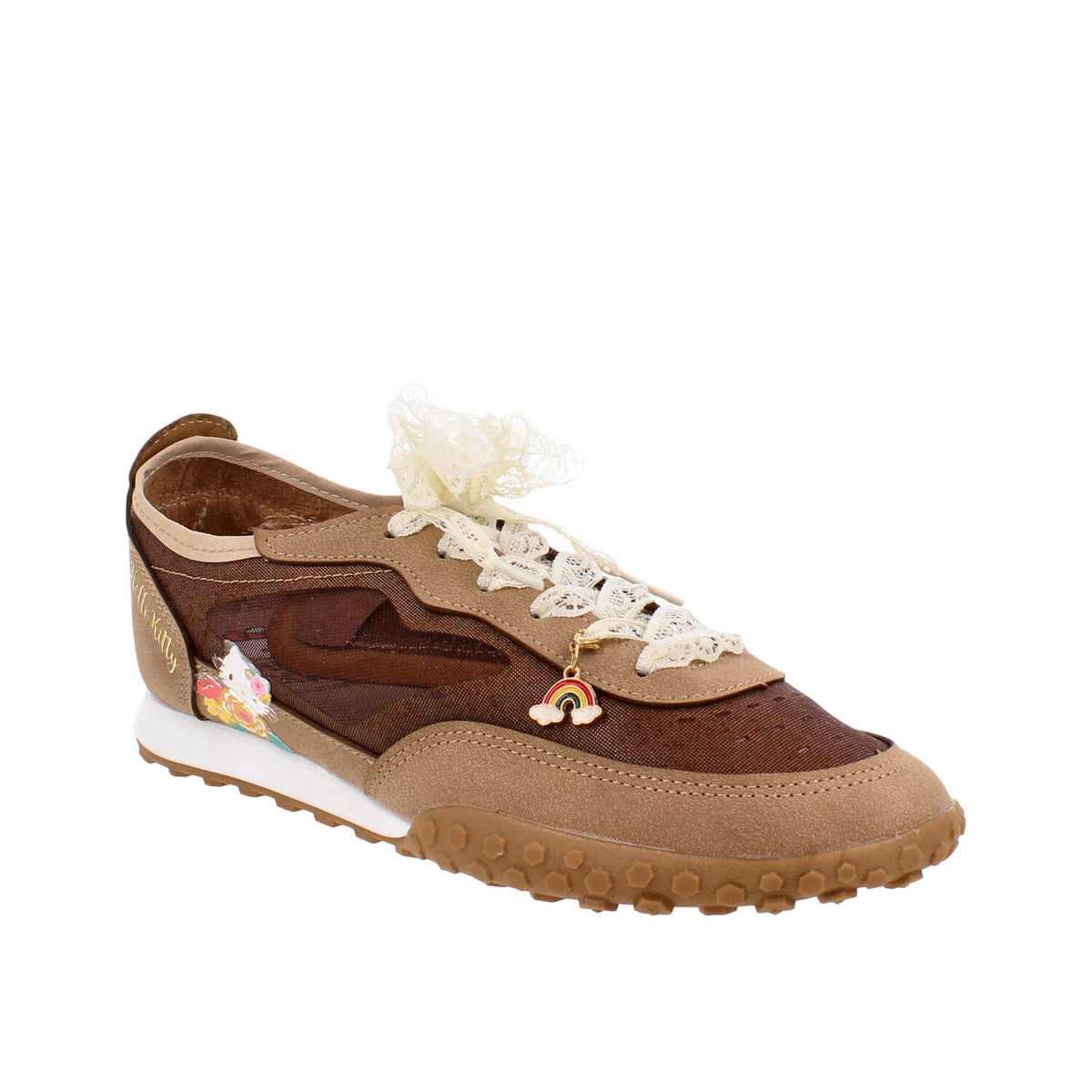 Tenis Casual Hello Kitty color Arena para Mujer