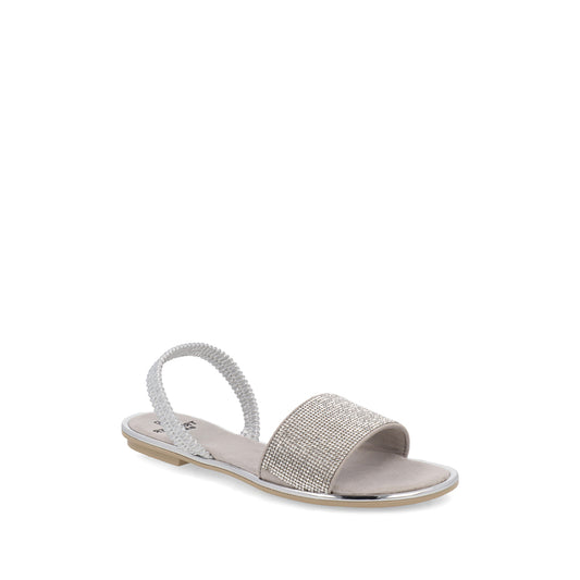 Sandalia Casual Trender color Plata para Mujer