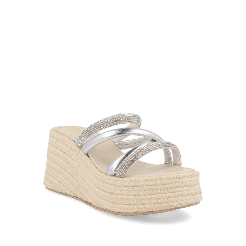 Sandalia de Piso Trender color Plata para Mujer