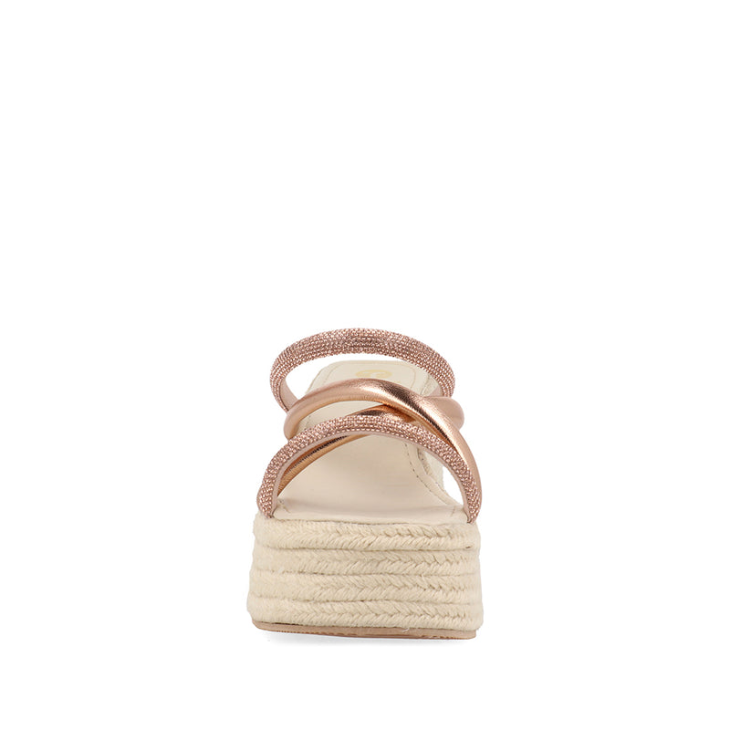 Sandalia de Piso Trender color Oro para Mujer