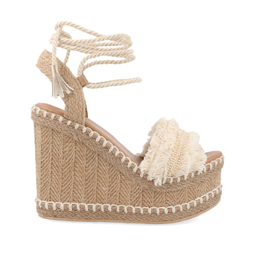 Sandalia Casual Trender color Beige para Mujer