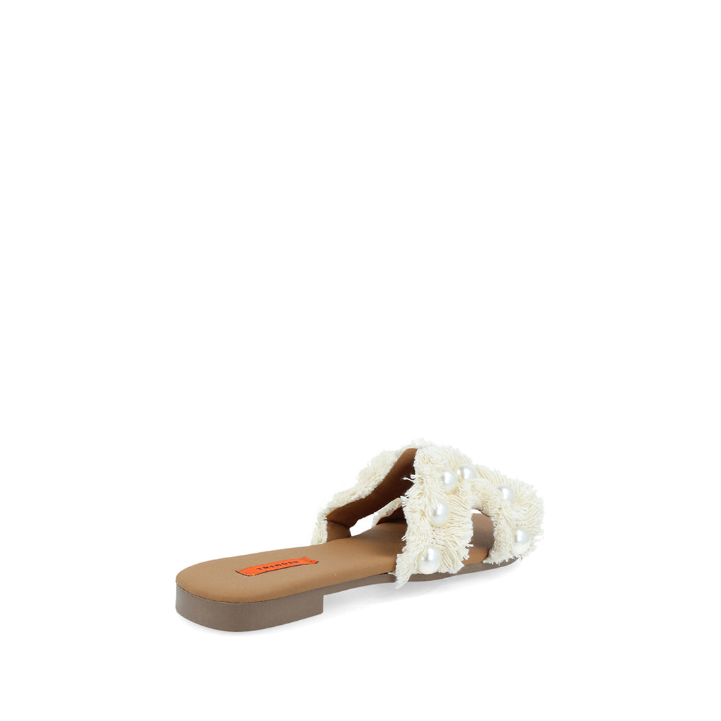 Sandalia Casual Trender color Beige para Mujer